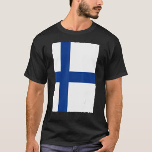 T-shirt Drapeau National Finlandais De Finlande