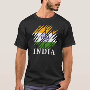 T-shirt Drapeau national indien