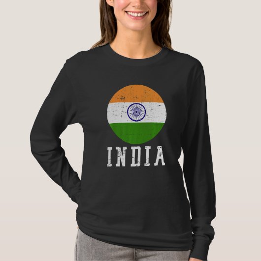T-shirt Drapeau national indien (Devant)