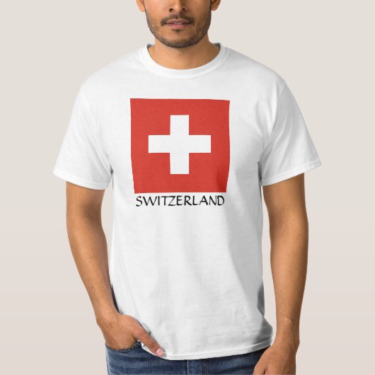 T-shirt Drapeau national suisse (Devant)