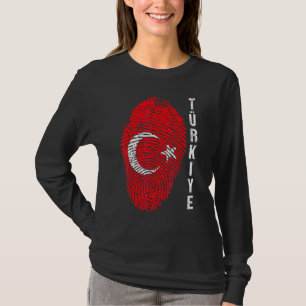 T-shirt Drapeau national Turquie Turkiye Empreinte Bayragi