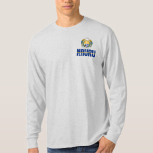 T-shirt Drapeau Nauru et armoiries patriotique