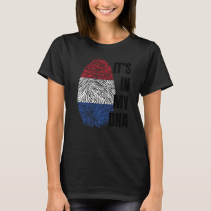 T-shirt Drapeau néerlandais Dna Empreinte Hollande Oranje