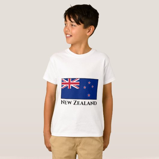 T-shirt Drapeau néo-zélandais (Devant entier)