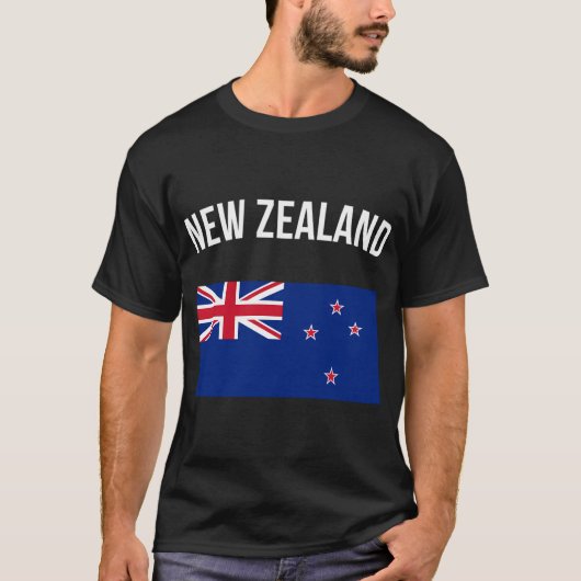 T-shirt Drapeau néo-zélandais (Devant)