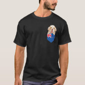 T-shirt Drapeau néo-zélandais Chien Espagnol dans la poche (Devant)