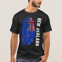 Drapeau néo-zélandais comme motif d'empreinte digi