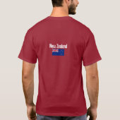 T-shirt Drapeau néo-zélandais, Drapeau de la Nouvelle-Zéla (Dos)