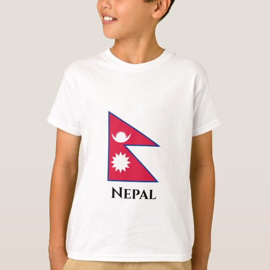 T-shirt Drapeau népalais (Devant)