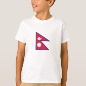 T-shirt Drapeau népalais (Devant)