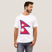 T-shirt Drapeau népalais (Devant entier)