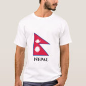 T-shirt Drapeau népalais (Devant)