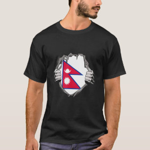T-shirt Drapeau népalais