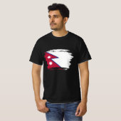 T-shirt Drapeau népalais (Devant entier)