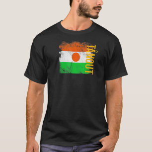 T-shirt Drapeau Niger Tnout Hommes Nigériens Femmes Enfant