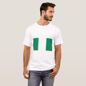 T-shirt Drapeau nigérian (Devant entier)