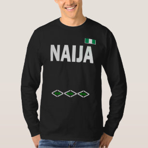 T-shirt Drapeau Nigérian Au Coeur 9ja patriot Naija Nigéri