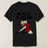 T-shirt Drapeau noir - Ma guerre (Design devant)