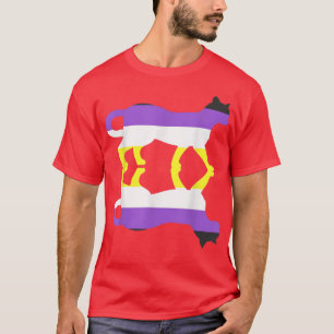 T-shirt Drapeau non binaire Animal Chat Troisième genre LG