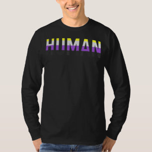 T-shirt Drapeau non binaire humain Pride non binaire Lgbtq