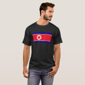 T-shirt drapeau nord-coréen en détresse (Devant entier)