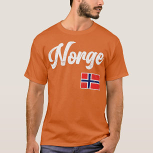 T-shirt Drapeau Norvège Norvégien Famille Norvégienne