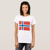 T-shirt Drapeau norvégien (Devant entier)