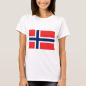 T-shirt Drapeau norvégien (Devant)