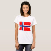 T-shirt Drapeau norvégien (Devant entier)