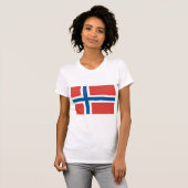 T-shirt Drapeau norvégien (Devant entier)