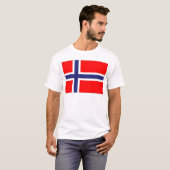 T-shirt Drapeau norvégien (Devant entier)