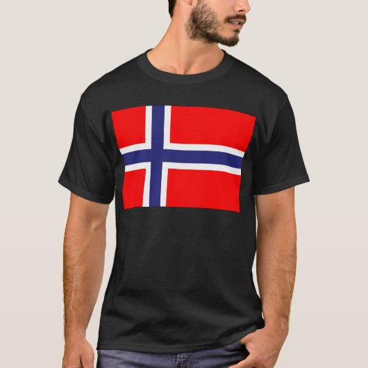 T-shirt Drapeau norvégien (Devant)