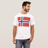 T-shirt Drapeau norvégien (Devant entier)