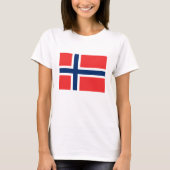T-shirt Drapeau norvégien (Devant)