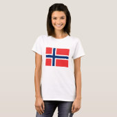 T-shirt Drapeau norvégien (Devant entier)