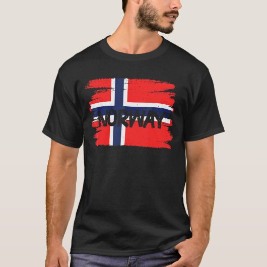 T-shirt Drapeau norvégien (Devant)