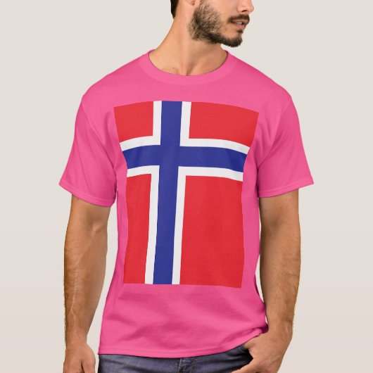 T-shirt Drapeau norvégien (Devant)