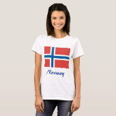 T-shirt Drapeau norvégien (Devant entier)