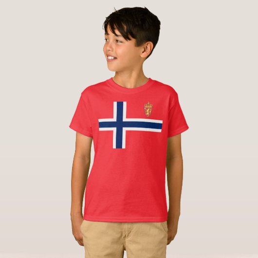 T-shirt Drapeau norvégien (Devant entier)