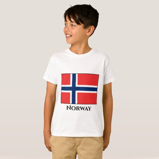 T-shirt Drapeau norvégien (Devant entier)