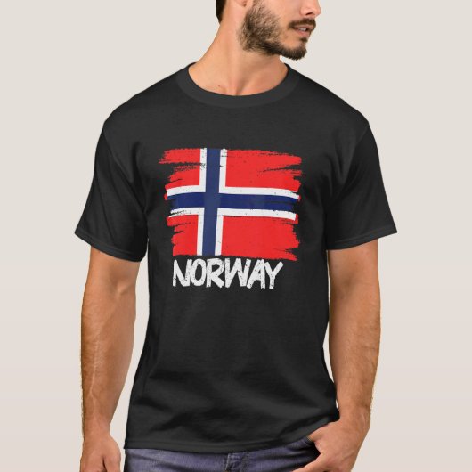 T-shirt Drapeau norvégien cool (Devant)