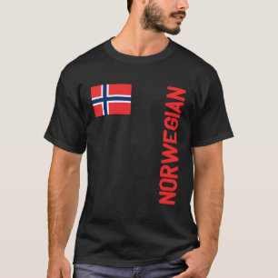 T-shirt Drapeau norvégien et racines norvégiennes