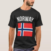 T-shirt Drapeau norvégien Norvège (Devant)