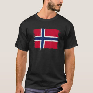 T-shirt Drapeau norvégien Norvège Jour 17 mai Croix nordiq