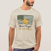 T-shirt Drapeau - N'oubliez jamais Familles Gold Star - Dr (Devant)