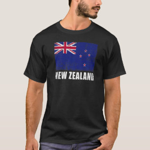 T-shirt Drapeau Nouvelle-Zélande Drapeau Pays Drapeau Nouv