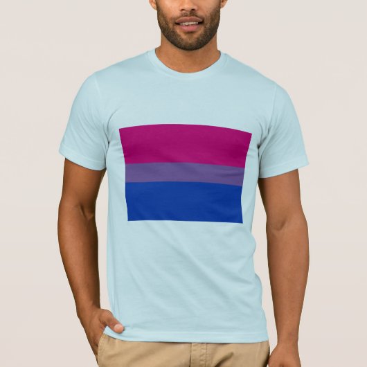 T-SHIRT DRAPEAU OFFICIEL BISEXUAL FIDE (Devant)