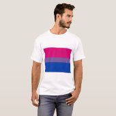 T-SHIRT DRAPEAU OFFICIEL BISEXUAL FIDE (Devant entier)