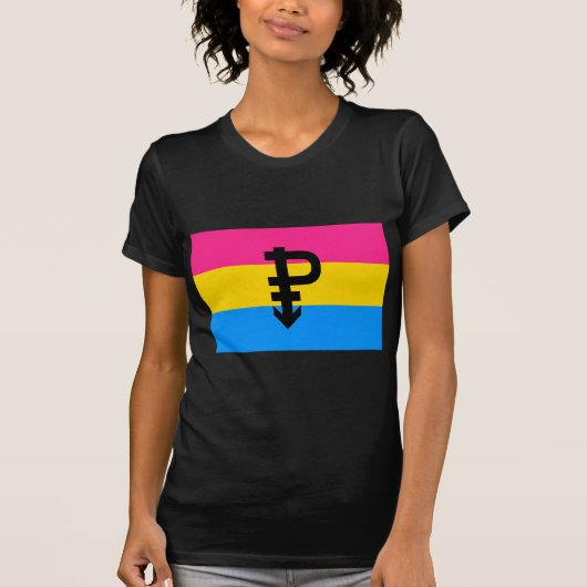 T-SHIRT DRAPEAU OFFICIEL DE FIERTÉ PANSEXUELLE (Devant)