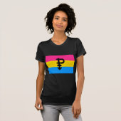 T-SHIRT DRAPEAU OFFICIEL DE FIERTÉ PANSEXUELLE (Devant entier)